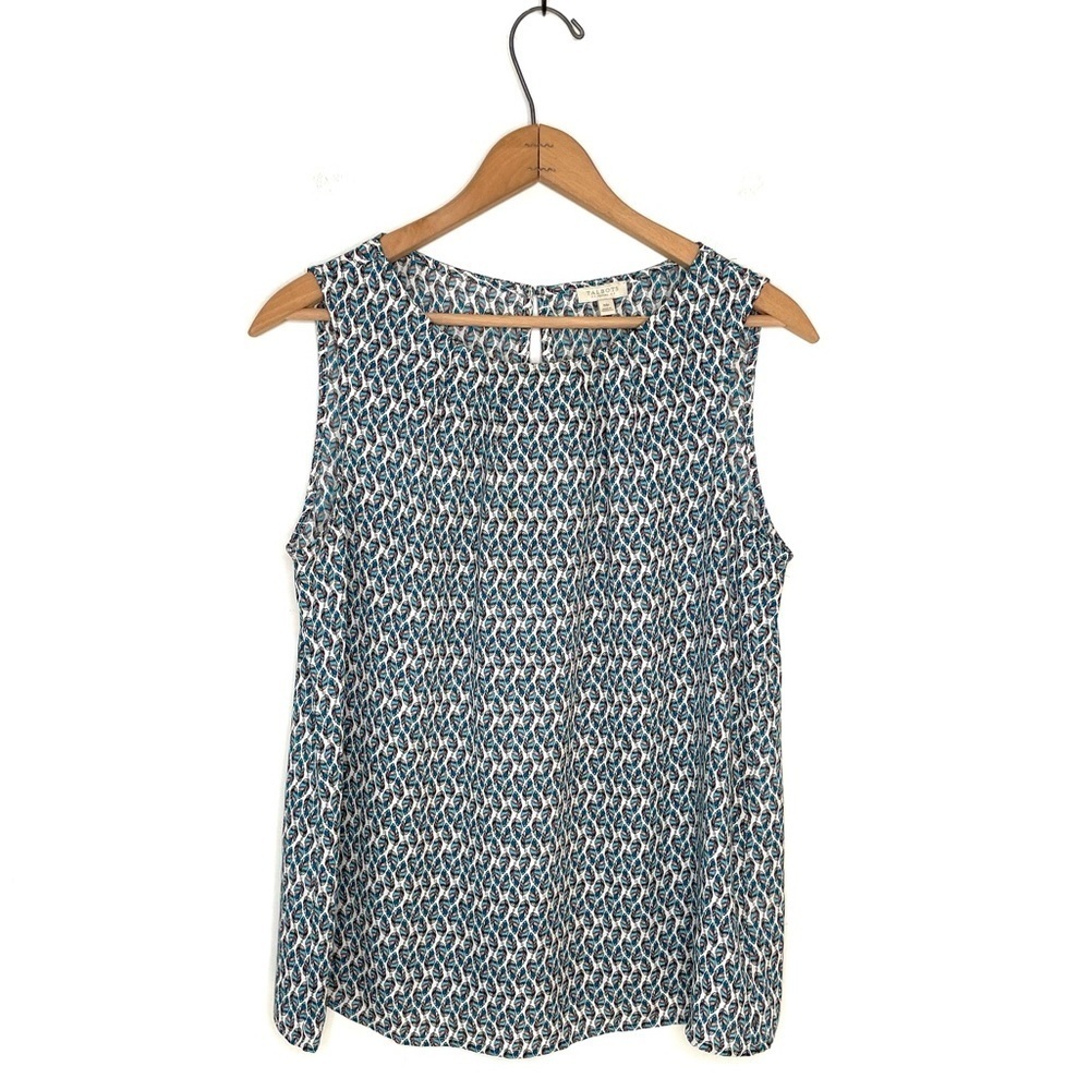 Talbots | Feather Print Sleeveless Top